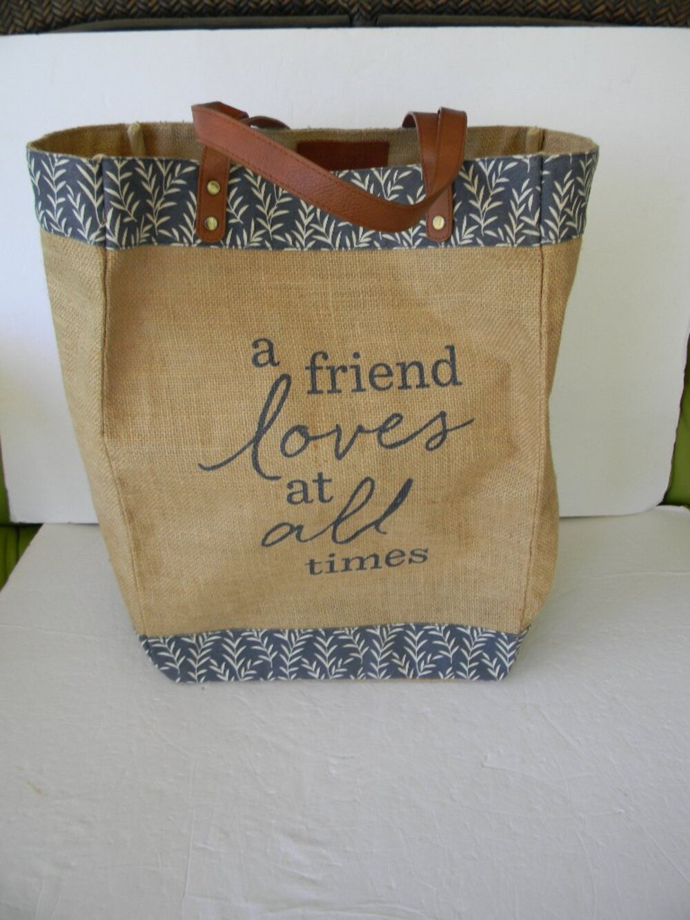 MARY & MARTHA A FRIEND LOVES AT ALL TIMES XL MARKET TOTE